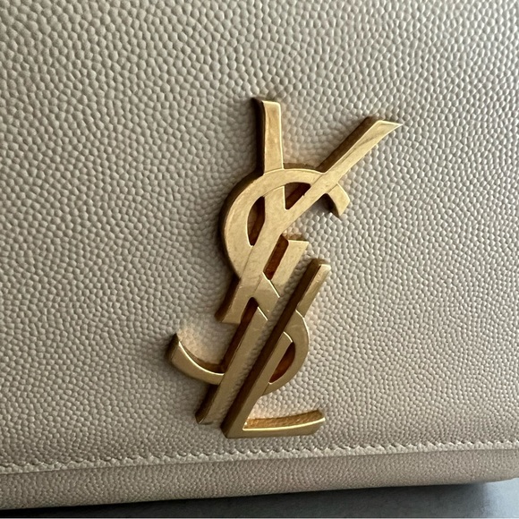 Saint Laurent Small Monogram Kate Bag in Beige - Picture 11 of 11